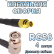Кабельная сборка 50 Ом на RG-58 с разъемами BNC-male (угловой) - MCX-female, 4 метра