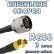 Кабельная сборка 50 Ом на RG-58 с разъемами N-male - MCX-female, 3 метра