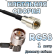 Кабельная сборка 50 Ом на RG-58 с разъемами TNC-male (угловой) - FME-male, 1 метр