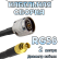 Кабельная сборка 50 Ом на RG-58 с разъемами N-male - MCX-female, 2 метра