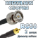 Кабельная сборка 50 Ом на RG-58 с разъемами BNC-male - MMCX-male, 2 метра