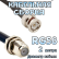 Кабельная сборка 50 Ом на RG-58 с разъемами BNC-male - F-female, 2 метра