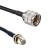 Кабельная сборка 50 Ом на RG-58 с разъемами UHF-male (PL259) - F-female, 6 метров