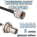 Кабельная сборка 50 Ом на RG-58 с разъемами BNC-female - UHF-male, 3 метра