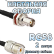 Кабельная сборка 50 Ом на RG-58 с разъемами UHF-female - BNC-female, 2 метра