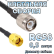 Кабельная сборка 50 Ом на RG-58 с разъемами RP-SMA-male - TNC-male, 0,5 метра