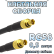 Кабельная сборка 50 Ом на RG-58 с разъемами MCX-female - MCX-female, 0,5 метра