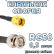Кабельная сборка 50 Ом на RG-58 с разъемами BNC-male - RP-SMA-male, 0,5 метра