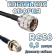 Кабельная сборка 50 Ом на RG-58 с разъемами UHF-male - F-female, 0,5 метра
