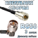 Кабельная сборка 50 Ом на RG-58 с разъемами TNC-male (угловой) - FME-male, 3 метра