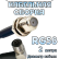 Кабельная сборка 50 Ом на RG-58 с разъемами F-female - QMA-male (угловой), 2 метра
