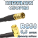 Кабельная сборка 50 Ом на RG-58 с разъемами SMB-female - SMA-male (угловой), 0,5 метра