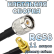 Кабельная сборка 50 Ом на RG-58 с разъемами TNC-male - SMA-female (угловой), 11 метров