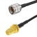 Кабельная сборка RG-213 с разъемами UHF-male - RP-SMA-female, 12 метров