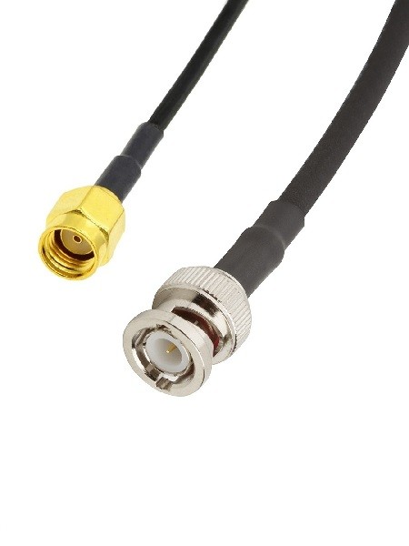 Кабельная сборка RG-213 с разъемами RP-SMA-male - BNC-male, 12 метров