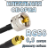 Кабельная сборка 50 Ом на RG-58 с разъемами UHF-male - MCX-female, 0,5 метра