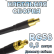 Кабельная сборка 50 Ом на RG-58 с разъемами MCX-male - SMB-male, 0,5 метра