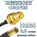 Кабельная сборка 50 Ом на RG-58 с разъемами RP-SMA-female - SMB-female, 0,5 метра
