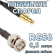 Кабельная сборка 50 Ом на RG-58 с разъемами MCX-male - BNC-male, 0,5 метра