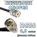 Кабельная сборка 50 Ом на RG-58 с разъемами N-male (угловой) - UHF-female, 0,5 метра