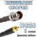 Кабельная сборка 50 Ом на RG-58 с разъемами TNC-female - MMCX-male, 2 метра
