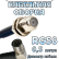 Кабельная сборка 50 Ом на RG-58 с разъемами F-female - QMA-male (угловой), 0,5 метра Кабельная сборка 50 Ом на RG-58 с разъемами F-female - QMA-male (угловой), 0,5 метра