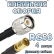 Кабельная сборка 50 Ом на RG-58 с разъемами TNC-male - SMB-female, 4 метра