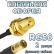 Кабельная сборка 50 Ом на RG-58 с разъемами RP-SMA-female - SMB-female, 2 метра
