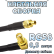 Кабельная сборка 50 Ом на RG-58 с разъемами MMCX-female - SMA-female (угловой), 0,5 метра