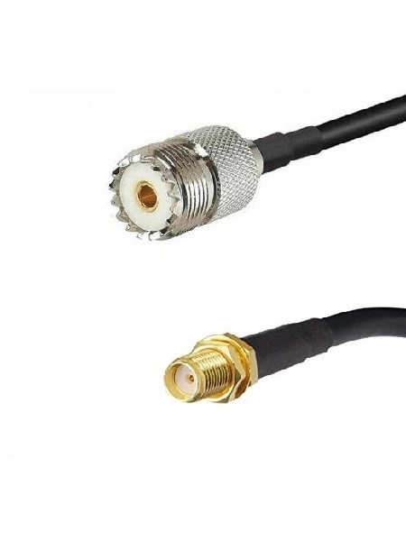 Кабельная сборка RG-213 с разъемами SMA-female - UHF-female, 20 метров