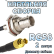 Кабельная сборка 50 Ом на RG-58 с разъемами MCX-female - BNC-female, 2 метра