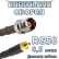 Кабельная сборка 50 Ом на RG-58 с разъемами TNC-female - MMCX-male, 0,5 метра 