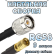 Кабельная сборка 50 Ом на RG-58 с разъемами TNC-male - SMB-female, 9 метров