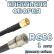 Кабельная сборка 50 Ом на RG-58 с разъемами SMA-male - QMA-male, 1 метр