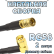 Кабельная сборка 50 Ом на RG-58 с разъемами SMB-female - SMA-male (угловой), 2 метра