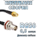 Кабельная сборка 50 Ом на RG-58 с разъемами SMA-female - BNC-female, 0,5 метра