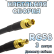 Кабельная сборка 50 Ом на RG-58 с разъемами MCX-female - SMB-male, 3 метра