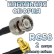 Кабельная сборка 50 Ом на RG-58 с разъемами BNC-male - SMA-female (угловой), 2 метра
