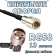 Кабельная сборка 50 Ом на RG-58 с разъемами TNC-male (угловой) - FME-male, 13 метров