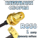 Кабельная сборка 50 Ом на RG-58 с разъемами RP-SMA-female - SMA-male (угловой), 1 метр