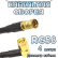 Кабельная сборка 50 Ом на RG-58 с разъемами SMB-female - SMA-male (угловой), 4 метра