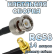 Кабельная сборка 50 Ом на RG-58 с разъемами BNC-male - SMA-female (угловой), 14 метров