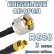 Кабельная сборка 50 Ом на RG-58 с разъемами UHF-male - MCX-female, 3 метра