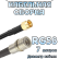 Кабельная сборка 50 Ом на RG-58 с разъемами SMA-male - QMA-male, 7 метров
