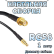 Кабельная сборка 50 Ом на RG-58 с разъемами SMA-female - MCX-male, 1 метр