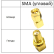 Кабельная сборка 50 Ом на RG-58 с разъемами SMA-female (угловой) - SMA-female (угловой), 2 метра