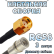 Кабельная сборка 50 Ом на RG-58 с разъемами RP-SMA-male - QMA-male, 3 метра