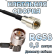 Кабельная сборка 50 Ом на RG-58 с разъемами TNC-male (угловой) - FME-male, 0,5 метра