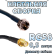 Кабельная сборка 50 Ом на RG-58 с разъемами SMA-female - F-male, 0,5 метра
