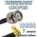 Кабельная сборка 50 Ом на RG-58 с разъемами BNC-male - SMA-female (угловой), 7 метров